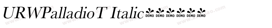 URWPalladioT Italic字体转换